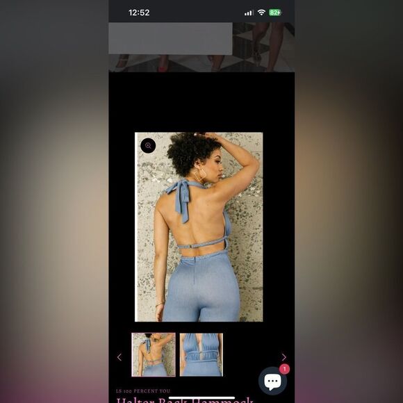 Blue jumpsuit - Picture 8 of 10